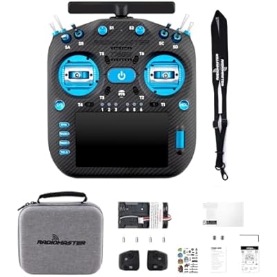 HTLNUZD RadioMaster TX16S MK3 MAX RC Transmitter, ExpressLRS 2.4GHz 900MHz, AG02 CNC Hall Gimbal 5 IPS Touchscreen EdgeTX